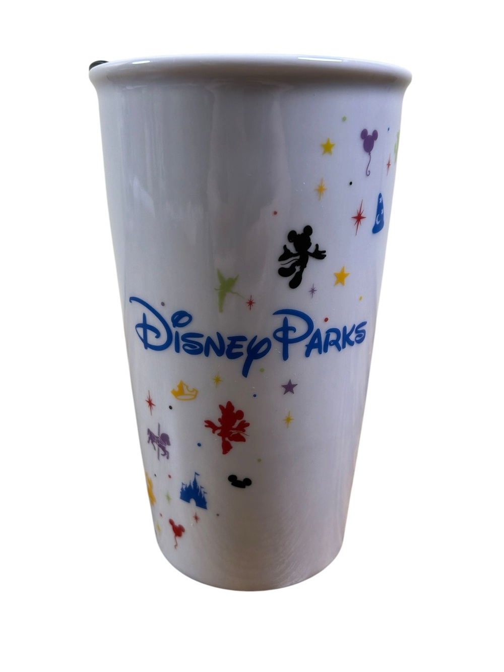 STARBUCKS Disney Parks Ceramic Travel Tumbler 12 Oz Mickey Minnie Icons - Picture 4 of 10